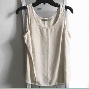 Tommy Bahama 100% silk cream tank